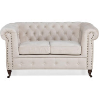 Sohva Bloomington Chesterfield Deluxe 2 ist sametti beige