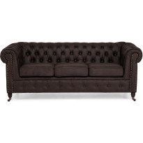 Sohva Manor House Chesterfield Deluxe 3 ist ruskea