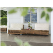 Lounge-nojatuoli Chichester, 2 kpl ja divaaniosa, ruskea