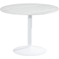 Ruokapöytä Capri 100cm pyöreä marmori valkoinen