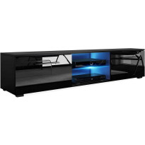 TV-taso Concept 55 Storsjö 140cm LED-valaistus musta