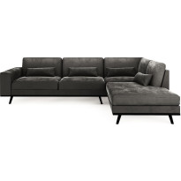 L-sohva Concept 55 Copenhagen 4 ist oikea sametti eri värejä