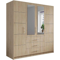 Vaatekaappi Scandinavian Choice Bali 196cm ruskea