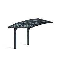 Autokatos Palram-Canopia Arizona Breeze, 13.8m², yhdelle autolle, tummanharmaa/harmaa
