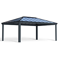Paviljonki Palram-Canopia Dallas, 26m², 4.3x6m, 14x20ft, harmaa