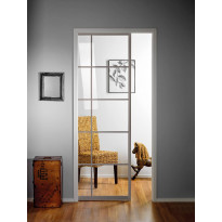 Liukuovi seinän sisään Stella Pocket Door M10, ristikko, 1025x2040mm, alumiini