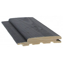 Saunapaneeli Cent STP, 15x95x2400mm, kuusi, kuultava hiilenmusta, saunasuojattu