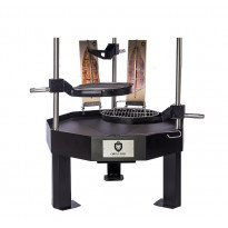 Pihagrilli Carelia Grill® 9K-100 Premium, matala, ilman huuvaa, musta