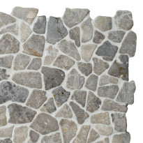 Marmorimosaiikki Qualitystone Mosaic Light Grey Interlock, verkolla, vapaa mitta