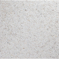 Luonnonkivimosaiikki Qualitystone Mini Pebble White, verkolla, 600x600 mm