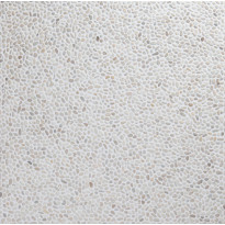 Luonnonkivimosaiikki Qualitystone Mini Pebble White, verkolla, 600x600 mm