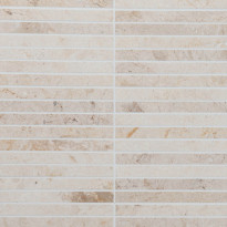 Marmorimosaiikki Qualitystone Crema Light, kiiltävä, verkolla, 305 x 305/15 x 151 mm