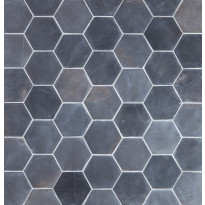 Luonnonkivilaatta Qualitystone Hexagon Gray, 100 x 100 mm
