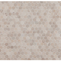Mosaiikkilaatta Qualitystone Hexagon Mini White, 30x30mm