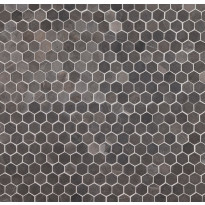 Mosaiikkilaatta Qualitystone Hexagon Mini Grey, 30x30mm