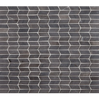 Mosaiikkilaatta Qualitystone Shevron Mini Grey, 25x60mm