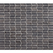 Mosaiikkilaatta Qualitystone Shevron Mini Grey, 25x60mm