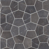 Luonnonkivilaatta Qualitystone Pentagon Grey, 150x100mm