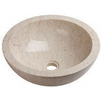 Malja-allas Qualitystone WB-BNS-KCP, Ø400mm, marmori, beige
