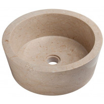 Pesuallas Qualitystone WB-BNS-LYP, Ø400mm, marmori, beige