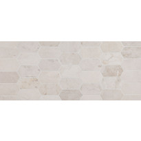 Luonnonkivilaatta Qualitystone Picket White Marble, 100x200mm