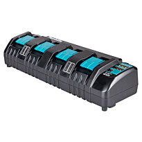 Laturi Makita LXT DC18SF, 14.4-18V, neljälle akulle