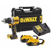 Akkuporakone/väännin DeWalt XR DCD800P2LRT-QW, 90Nm, 18V, 2x5.0Ah PowerStack akuilla + TSTAK