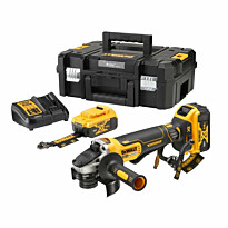 Akkukulmahiomakone DeWalt XR DCG406P2LRT-QW, Ø125mm, 18V, 2x5.0Ah akuilla + TSTAK