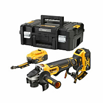 Akkukulmahiomakone DeWalt XR DCG406P2LRT-XJ, Ø125mm, 18V, 2x5.0Ah akuilla + TSTAK