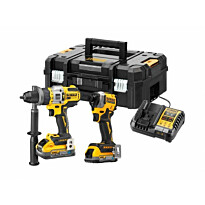 Akkutyökalusarja DeWalt XR DCK2052H1E1T-QW, 2 työkalua,, 18V, 5.0+1.7Ah akuilla + TSTAK