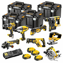 Akkutyökalusarja DeWalt XR Flexvolt Advantage DCK865P4T-QW, 8 työkalua, 18V, 4x5.0Ah akuilla + ToughSystem