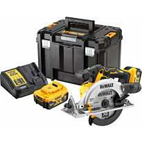 Akkupyörösaha DeWalt XR DCS565P2-QW, Ø165mm, 18V, 2x5.0Ah akuilla + TSTAK