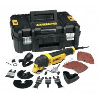 Monitoimityökalu DeWalt, 230V, 300W + salkku + 37 tarviketta