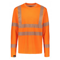 Paita Dimex 4295+, huomioväri, pitkähihainen, oranssi