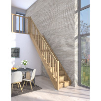 Portaat Dolle Paris, 2805mm, suora, porraskaiteella, avonainen malli, lakattu tammi