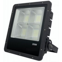 LED-valonheitin FTLIGHT Work Platinum, 200W, 4500K, 409x372x104mm, musta