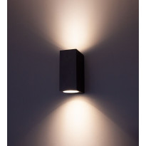 LED-seinävalaisin FTLIGHT Diva, GU10, IP44, musta