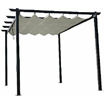 Pergola Mag-Pro Garden 3x4m kangaskatolla alumiini