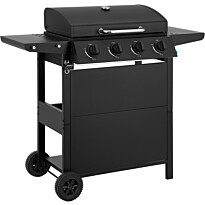 Kaasugrilli Dose Barbeque, 4 poltinta, musta