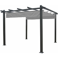 Pergola Eden Wood, 3x4m, harmaa/musta