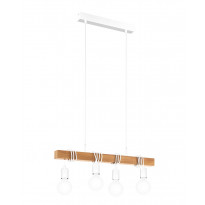 Riippuvalaisin Eglo Vintage Townshend, 4x60W, 105x1100x700mm, E27, IP20, valkoinen/ruskea