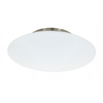 LED-plafondi Eglo Crosslink Frattina-C, 27W, Ø435x130mm, IP20, harjattu teräs/valkoinen