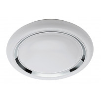 LED-plafondi Eglo Crosslink Capasso-C, 17W, Ø340x85mm, IP20, valkoinen/kromi