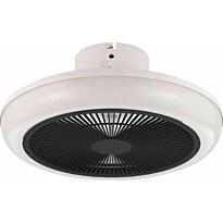 Tuuletinvalaisin Eglo Sangineto LED-CCT Ø45cm valkoinen/musta