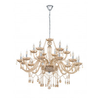 Riippuvalaisin Eglo Basilano, 18x40W, Ø1000x1500mm, E14, IP20, kromi/ruskea