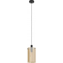 Riippuvalaisin Eglo Crystal&amp;Design Polverara, musta/meripihka