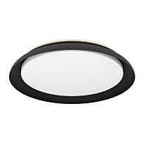 Kattovalaisin Eglo Penjamo, Ø46.5cm, LED, 20W, IP20, musta/puu
