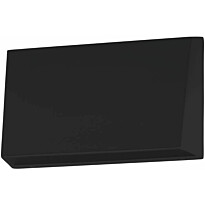 LED-ulkoseinävalaisin Eglo Spongano 20x12cm, 9.5W, musta