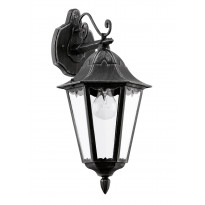Seinävalaisin Eglo Navedo, 60W, 200x475x285mm, E27, IP44, musta/kirkas