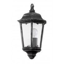 Seinävalaisin Eglo Navedo, 60W, 290x430x130mm, E27, IP44, musta/kirkas